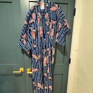 Traditional Haori Japanese jacket with butterfly motif